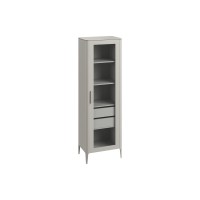 Витрина Type oak стеклянная высота 200 см R (серо-бежевый)