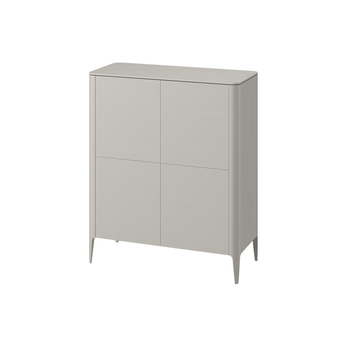 Шкаф Type oak 4 двери (серо-бежевый)