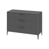 Комод Type 3 ящика ширина 120 см (темно-серый)