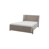 Кровать Basic спальное место 90*200 см (бежевый, рогожка)