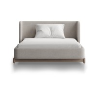 Кровать Basic спальное место 120*200 см (молочный, рогожка)