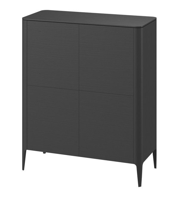 Шкаф Type oak 4 двери (черный)