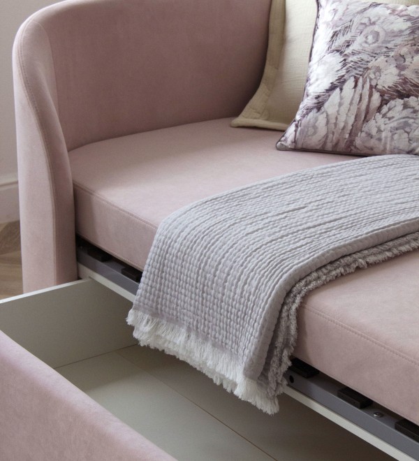Диван-кровать KIDI Soft 90*200 см антивандальная ткань (розовый)