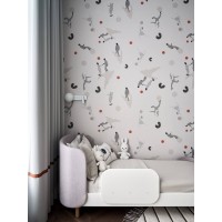 Кровать KIDI Soft для детей от 3 до 7 лет (серый)