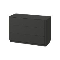 Комод Tammi 3 ящика ширина 120 см (черный)