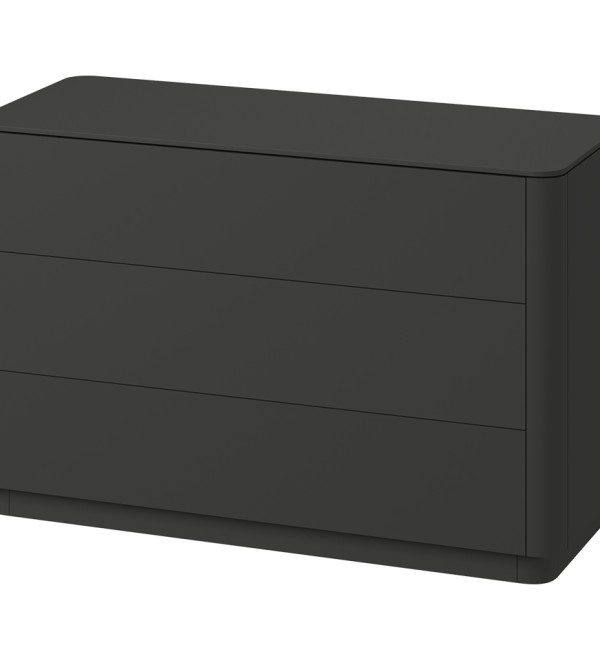 Комод Tammi 3 ящика ширина 120 см (черный)