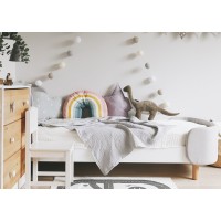 Кровать KIDI Soft для детей от 3 до 7 лет (серый)
