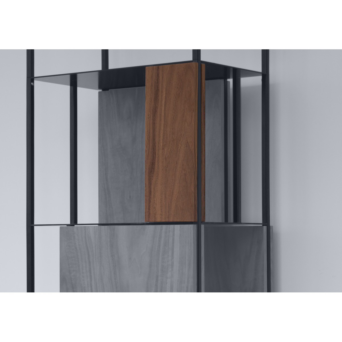 Панель для стеллажа Stripe 13,5*35 см (орех)