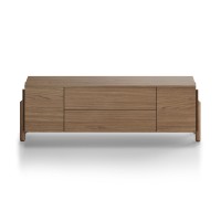 Тумба Basic 2 двери 2 ящика ширина 170 см (натуральный дуб)
