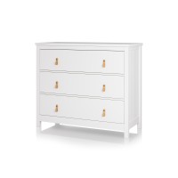 Комод Wood 3 ящика (белый)