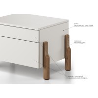 Комод Basic 4 двери ширина 180 см (дымка)