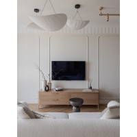 Тумба Type oak под ТВ 2 ящика откидная дверь (натуральный дуб)