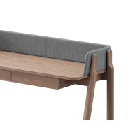 Консоль Basic 120*45 см (натуральный дуб, светло-серый твид)