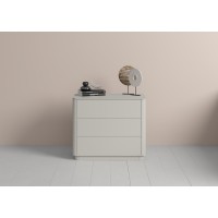 Комод Tammi 3 ящика ширина 90 см (серо-бежевый)