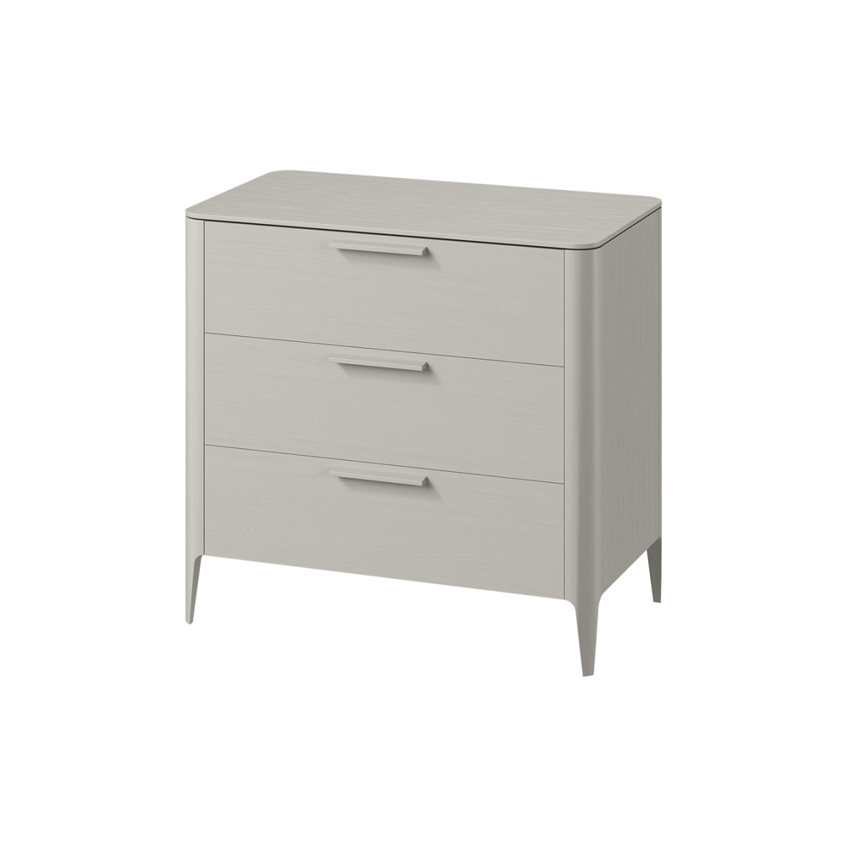Комод Type oak 3 ящика ширина 90 см (серо-бежевый)
