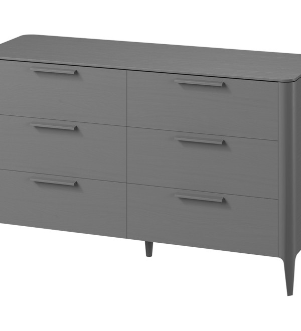 Комод Type oak 6 ящиков ширина 170 см (серый)
