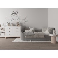 Диван-кровать KIDI Soft с низким изножьем 90*200 см R (серый)