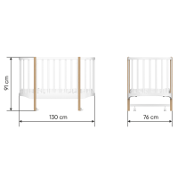 Кроватка Classic (молочный)