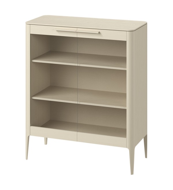 Витрина Type oak стеклянная высота 120 см (молочный)