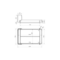 Кровать Basic спальное место 180*200 см (шоколад, твид)