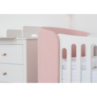Комплект чехлов для кроватки-трансформера KIDI Soft (розовый)