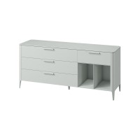 Тумба Type oak 4 ящика 2 полки ширина 180 см (светло-серый)