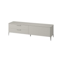 Тумба Type oak под ТВ 2 ящика откидная дверь (серо-бежевый)