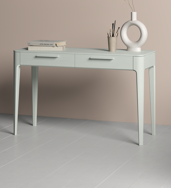 Консоль Type oak 2 ящика ширина 120 см (белый)