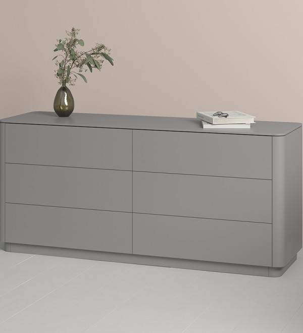 Комод Tammi 6 ящиков ширина 170 см (серый)