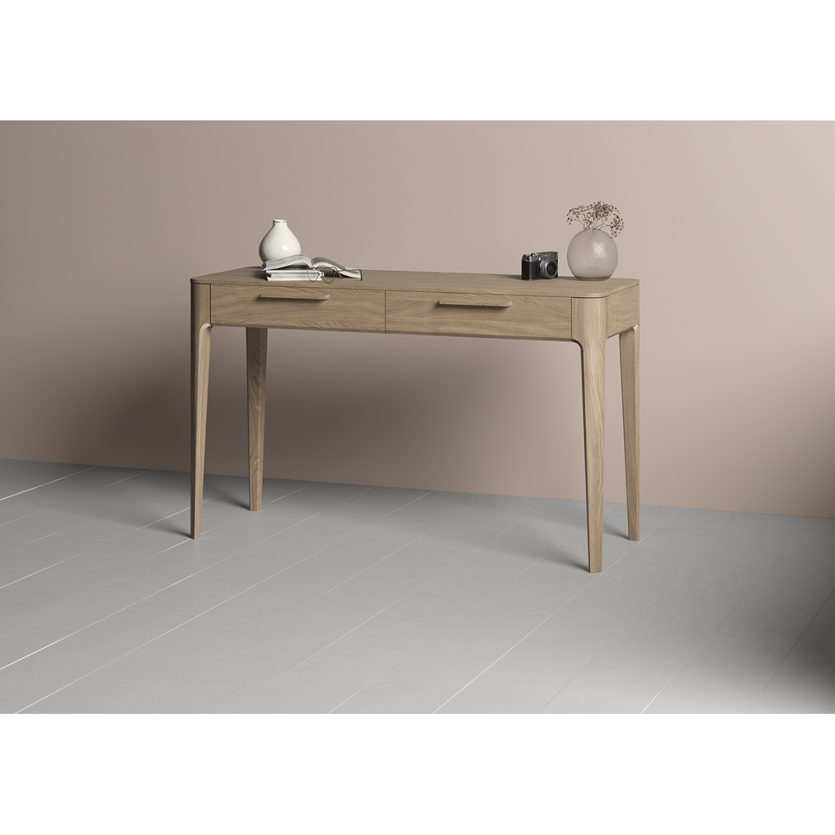 Консоль Type oak 2 ящика ширина 120 см (натуральный дуб)