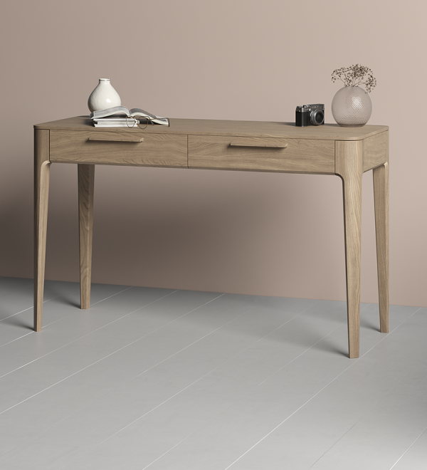 Консоль Type oak 2 ящика ширина 120 см (натуральный дуб)