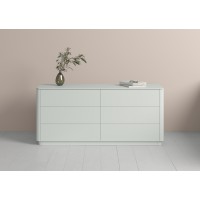 Комод Tammi 6 ящиков ширина 170 см (светло-серый)