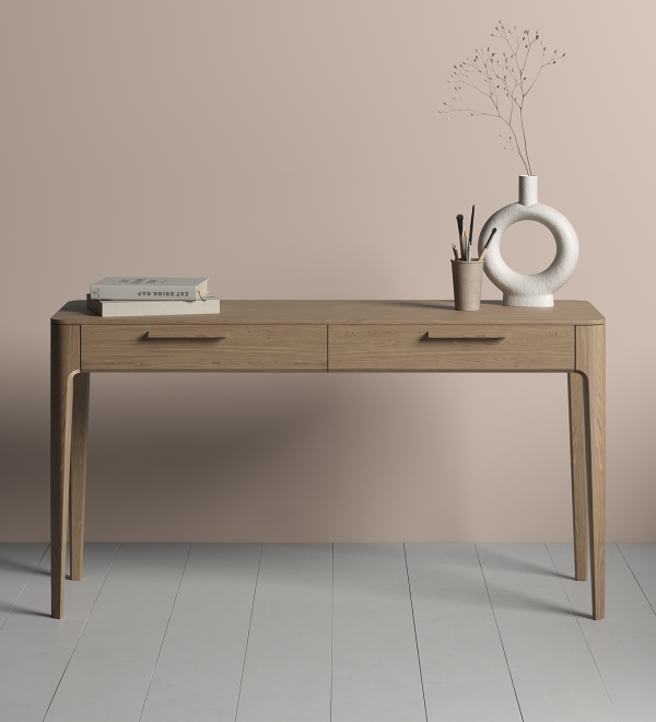 Консоль Type oak 2 ящика ширина 140 см (натуральный дуб)