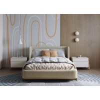 Кровать Basic спальное место 120*200 см (молочный, букле)