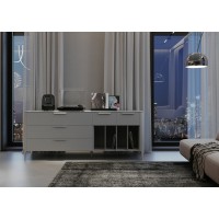 Тумба Type oak 5 ящиков 4 полки ширина 200 см (молочный)