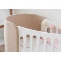Комплект чехлов для кроватки-трансформера KIDI Soft (бежевый)