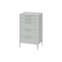 Комод Type высокий 5 ящиков (светло-серый)