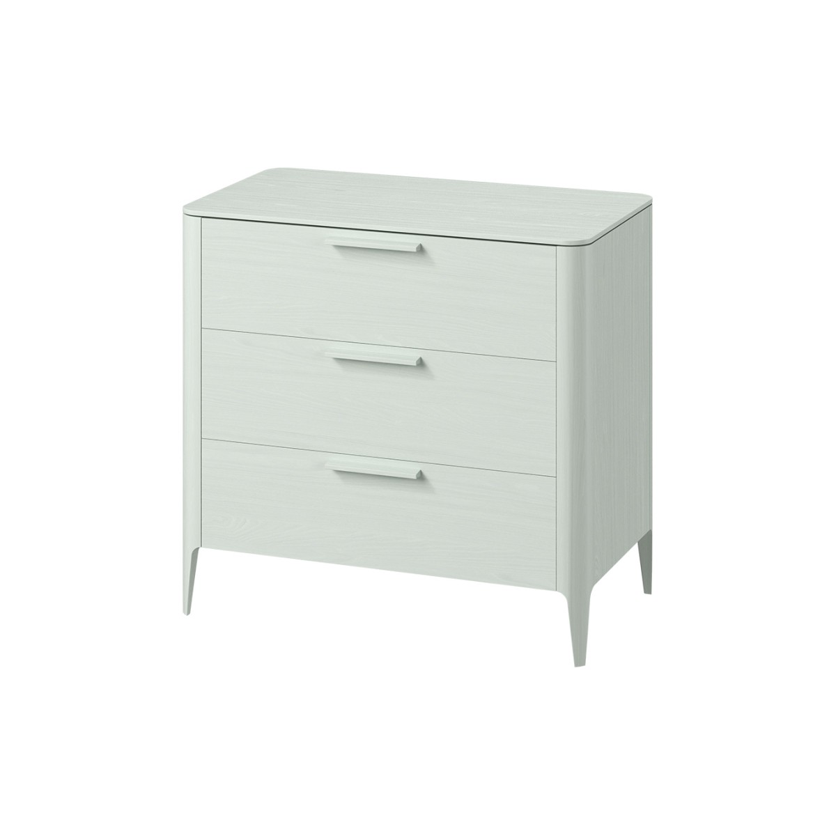 Комод Type oak 3 ящика ширина 90 см (белый)