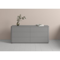 Комод Tammi 6 ящиков ширина 170 см (серый)