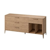 Тумба Type oak 4 ящика 2 полки ширина 180 см (натуральный дуб)