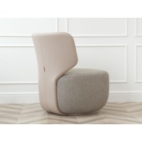 Кресло Ellipse E5.2 (бежевый, экокожа, рогожка)