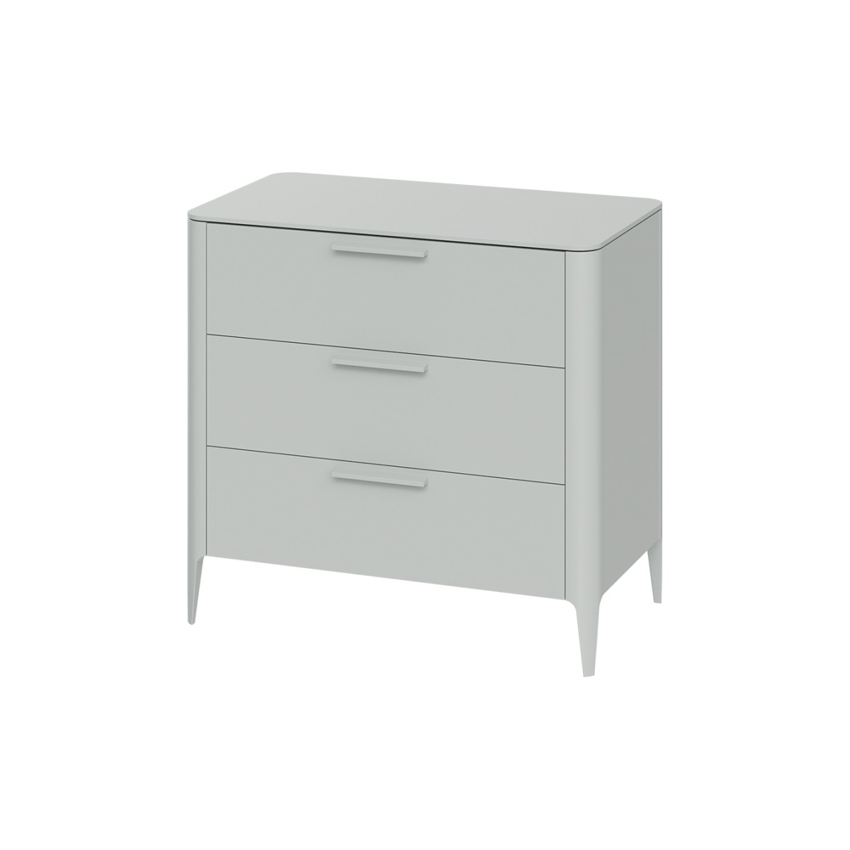 Комод Type 3 ящика ширина 90 см (светло-серый)