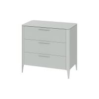 Комод Type 3 ящика ширина 90 см (светло-серый)