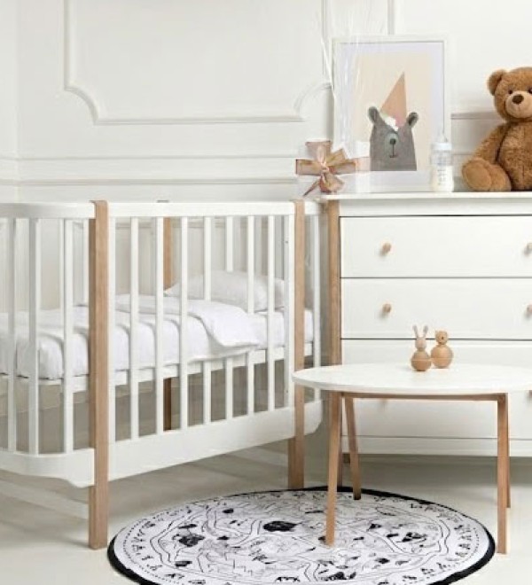 Кроватка Classic mini спальное место 60*120 см (белый)