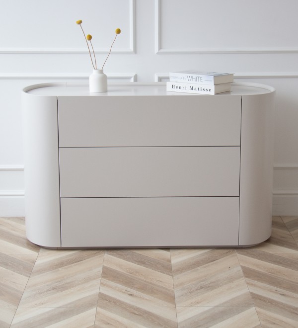 Комод Lagom 3 ящика ширина 120 см (дымка)