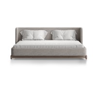 Кровать Basic спальное место 180*200 см (бежевый, рогожка)
