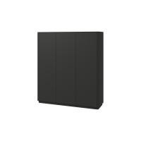 Шкаф Tammi 3-х створчатый высокий (черный)