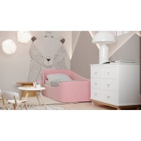 Диван-кровать KIDI Soft с низким изножьем 90*200 см R (розовый)