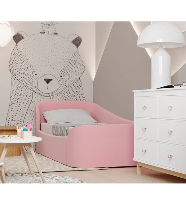 Диван-кровать KIDI Soft с низким изножьем 90*200 см R (розовый)
