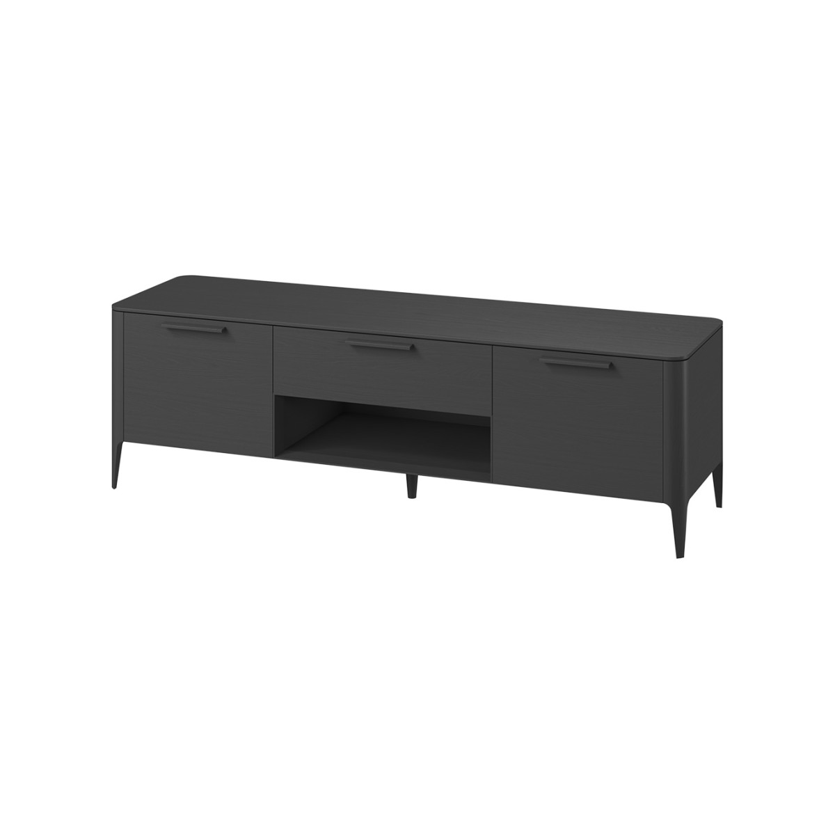 Тумба Type oak под ТВ ширина 180 см (черный)